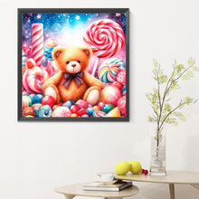 Load image into Gallery viewer, Candy Bear 30X30CM(Canvas) Full Round Drill Diamond Painting
