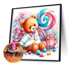 Load image into Gallery viewer, Candy Bear 30X30CM(Canvas) Full Round Drill Diamond Painting
