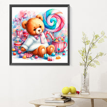 Load image into Gallery viewer, Candy Bear 30X30CM(Canvas) Full Round Drill Diamond Painting
