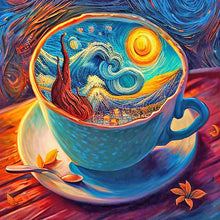 Load image into Gallery viewer, Starry Sky Coffee 40X40CM(Canvas) Full Round Drill Diamond Painting
