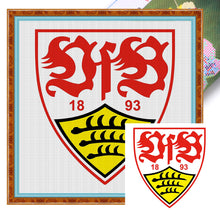 Load image into Gallery viewer, Stuttgart Second Football Team Logo (40*40CM) 11CT Stamped Cross Stitch
