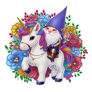 Unicorn Knight Goblin 30X30CM(Canvas) Partial Special Shaped Drill Diamond Painting