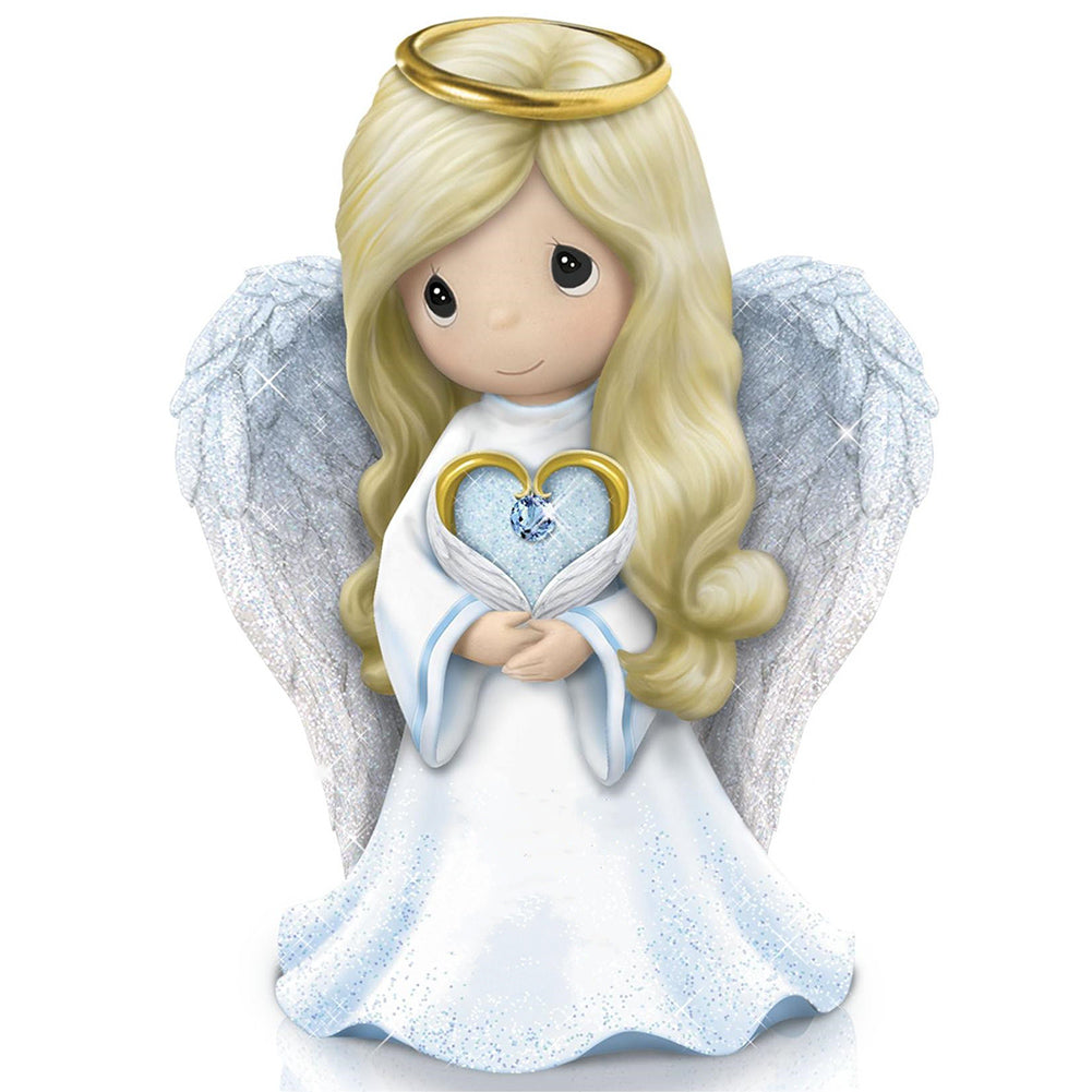 Precious Moments Doll Jesus Angel 30X40CM(Canvas) Full Round Drill Diamond Painting