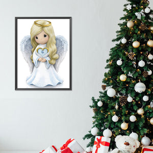 Precious Moments Doll Jesus Angel 30X40CM(Canvas) Full Round Drill Diamond Painting