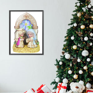 Precious Moments Doll Jesus Angel 30X40CM(Canvas) Full Round Drill Diamond Painting