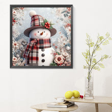 Load image into Gallery viewer, Christmas Snowman 30X30CM(Canvas) Full Round Drill Diamond Painting
