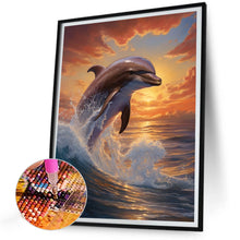 Load image into Gallery viewer, Dolphin 30X40CM(Canvas) Full Round Drill Diamond Painting
