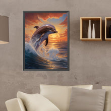 Load image into Gallery viewer, Dolphin 30X40CM(Canvas) Full Round Drill Diamond Painting
