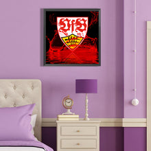 Load image into Gallery viewer, Stuttgart Football Club Logo 40X40CM(Canvas) Full Round Drill Diamond Painting

