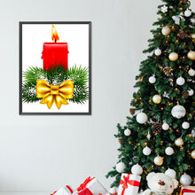 Load image into Gallery viewer, Christmas Candles 30X40CM(Canvas) Full Round Drill Diamond Painting
