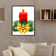 Load image into Gallery viewer, Christmas Candles 30X40CM(Canvas) Full Round Drill Diamond Painting
