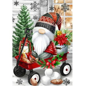 Christmas Gnome 40*50CM(Canvas) Full Square Drill Diamond Painting