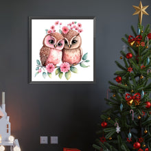 Load image into Gallery viewer, Diamond Owl 45X45CM(Canvas) Full AB Round Drill Diamond Painting
