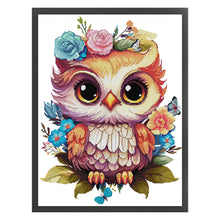 Load image into Gallery viewer, Joy Sunday Flowers And Owls (43*55CM) 14CT Stamped Cross Stitch
