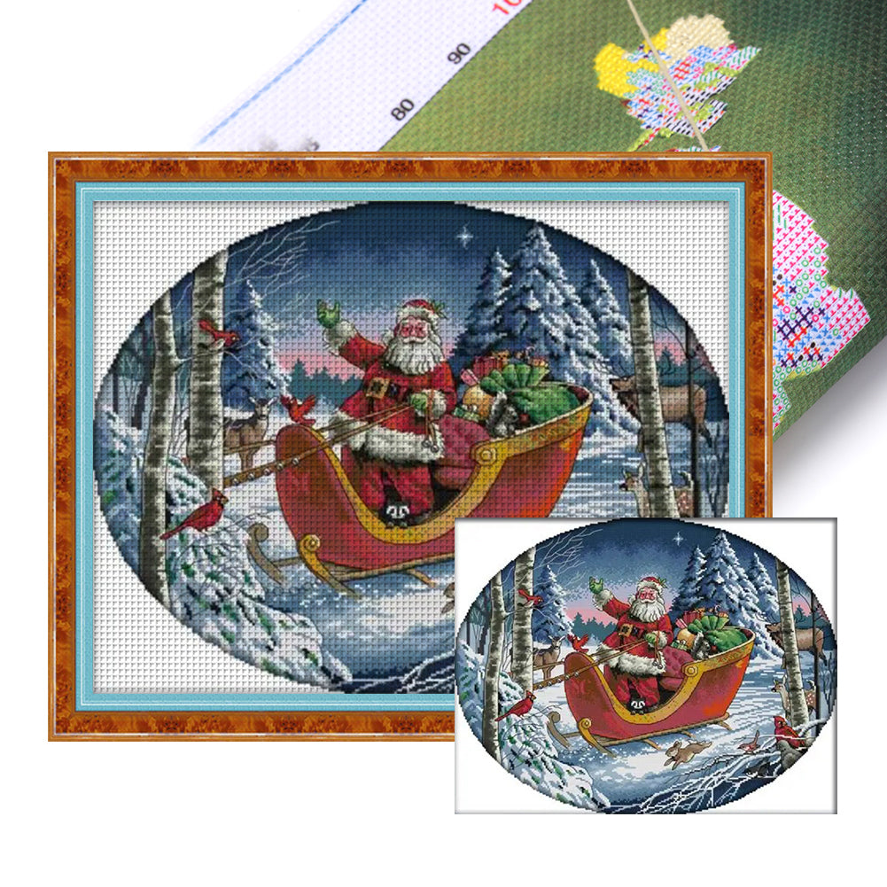 Santa Claus (53*44CM) 14CT Stamped Cross Stitch