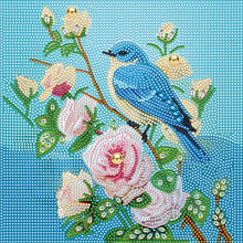 Load image into Gallery viewer, Garden Bluebird 30X30CM(Canvas) Full Partial Special Shaped Drill Diamond Painting
