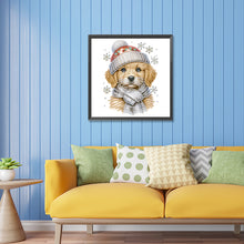 Load image into Gallery viewer, Christmas Puppy 30X30CM(Canvas) Partial Special Shaped Drill Diamond Painting
