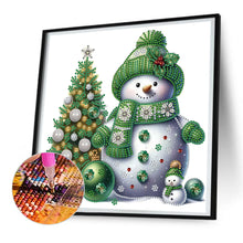 Load image into Gallery viewer, Christmas Snowman 30X30CM(Canvas) Partial Special Shaped Drill Diamond Painting
