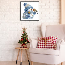 Load image into Gallery viewer, Christmas Snowman 30X30CM(Canvas) Partial Special Shaped Drill Diamond Painting
