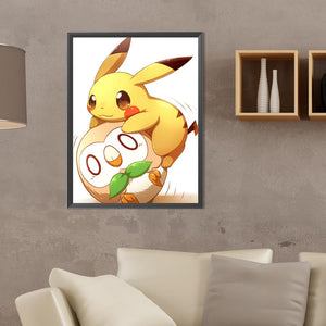 Pikachu 30X40CM(Canvas) Full Round Drill Diamond Painting