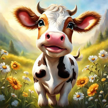 Load image into Gallery viewer, Dairy Cow 30X30CM(Canvas) Full Round Drill Diamond Painting
