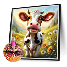 Load image into Gallery viewer, Dairy Cow 30X30CM(Canvas) Full Round Drill Diamond Painting
