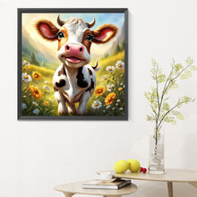 Load image into Gallery viewer, Dairy Cow 30X30CM(Canvas) Full Round Drill Diamond Painting
