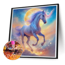 Load image into Gallery viewer, White Horse In Clouds 30X30CM(Canvas) Full Round Drill Diamond Painting
