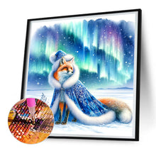 Load image into Gallery viewer, Aurora Fox 30X30CM(Canvas) Full Round Drill Diamond Painting
