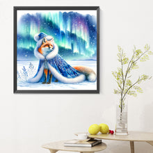 Load image into Gallery viewer, Aurora Fox 30X30CM(Canvas) Full Round Drill Diamond Painting
