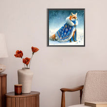 Load image into Gallery viewer, Aurora Fox 30X30CM(Canvas) Full Round Drill Diamond Painting
