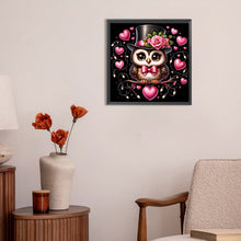 Load image into Gallery viewer, Valentine Love Owl 30X30CM(Canvas) Full Round Drill Diamond Painting
