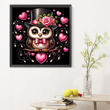 Load image into Gallery viewer, Valentine Love Owl 30X30CM(Canvas) Full Round Drill Diamond Painting
