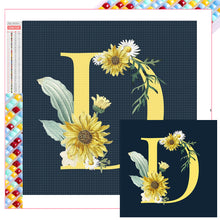 Load image into Gallery viewer, Flower Letter D 40X40CM(Canvas) Full Square Drill Diamond Painting
