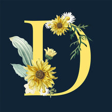Load image into Gallery viewer, Flower Letter D 40X40CM(Canvas) Full Square Drill Diamond Painting
