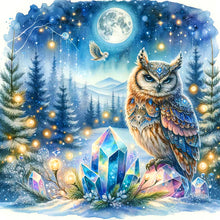 Load image into Gallery viewer, Owl 40X40CM(Canvas) Full Round Drill Diamond Painting
