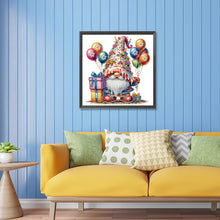 Load image into Gallery viewer, Birthday Cake Gnome 30X30CM(Canvas) Partial Special Shaped Drill Diamond Painting

