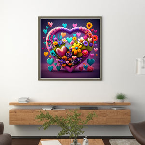 Love Flowers And Plants (40*40CM) 11CT Stamped Cross Stitch