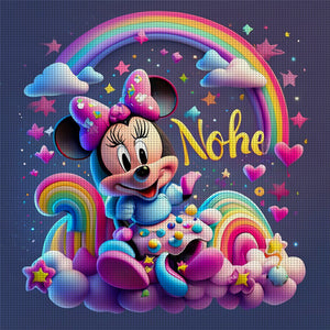 Minnie (40*40CM) 11CT Stamped Cross Stitch