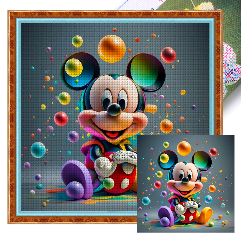 Mickey (40*40CM) 11CT Stamped Cross Stitch
