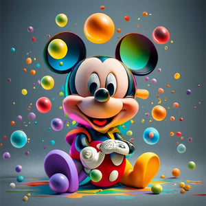 Mickey (40*40CM) 11CT Stamped Cross Stitch