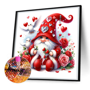 Valentine'S Day Goblin 30X30CM(Canvas) Full Round Drill Diamond Painting