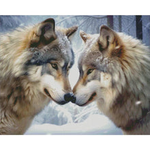 Load image into Gallery viewer, Wolf Couple 50X40CM(Canvas) Full Round Drill Diamond Painting
