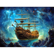 Load image into Gallery viewer, Sea Sailing Boat 40X30CM(Canvas) Full Round Drill Diamond Painting
