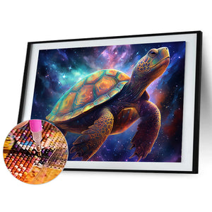 Mysterious Turtle 40X30CM(Canvas) Full Round Drill Diamond Painting