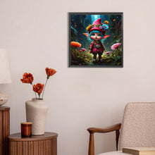 Load image into Gallery viewer, Dwarf Girl In The Forest 30X30CM(Canvas) Full Round Drill Diamond Painting
