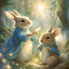 Load image into Gallery viewer, Rabbit Magic In The Forest 30X30CM(Canvas) Full Round Drill Diamond Painting
