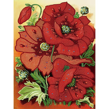 Load image into Gallery viewer, Poppy Blossoms 30*40CM(Canvas) Partial Special Shaped Drill Diamond Painting
