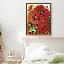 Load image into Gallery viewer, Poppy Blossoms 30*40CM(Canvas) Partial Special Shaped Drill Diamond Painting
