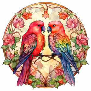 Love For Birds 30*30CM(Canvas) Full Round Drill Diamond Painting